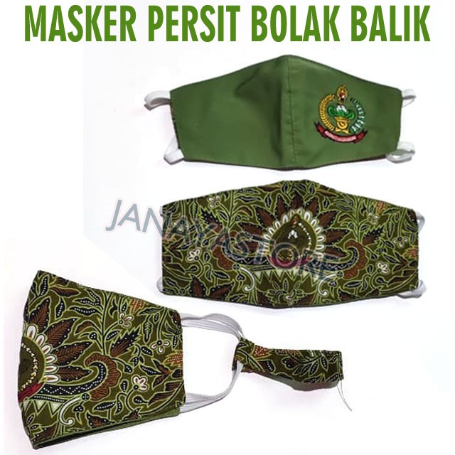 MASKER PERSIT MASKER BATIK PERSIT BOLAK BALIK MASKER PSK PERSIT