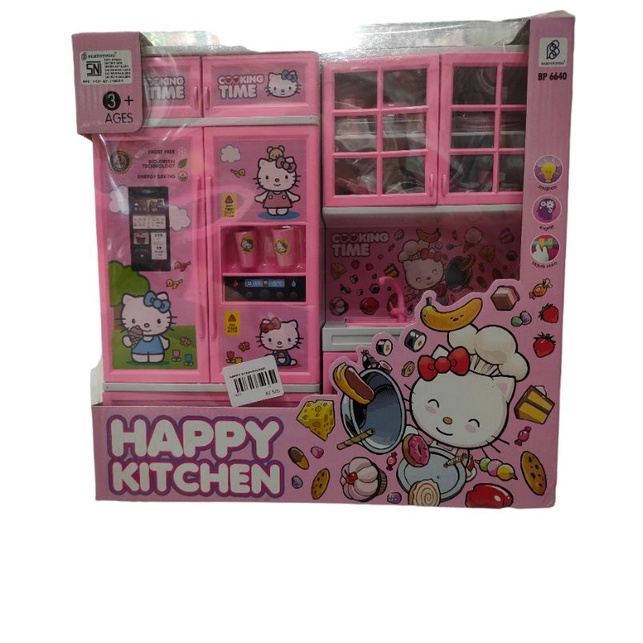 Mainan Masak-Masakan Dapur Happy Kitchen Hello kitty