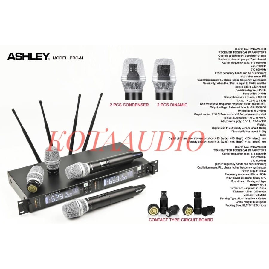 MIC WIRELESS ASHLEY PRO M / PRO-M / PROM ORIGINAL