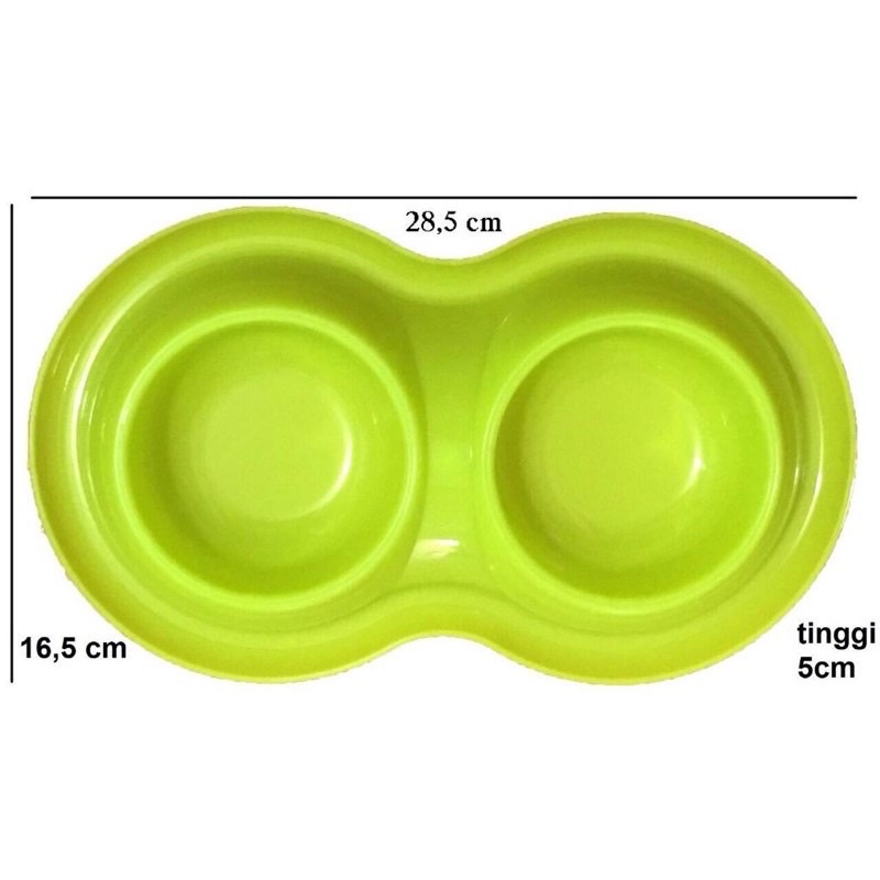 TEMPAT MAKAN KUCING ANTI SEMUT DOUBLE BOWL 999