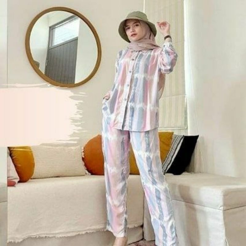 One Set Rayon Viscose Premium motif terbaru-Umbrella set