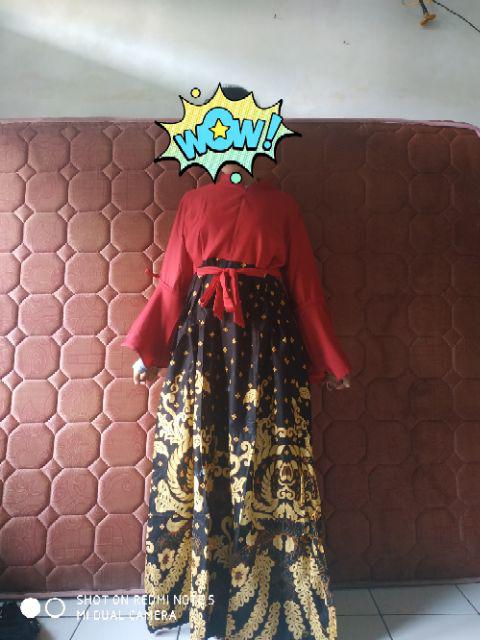 Couple Batik Maxi Dress Gamis Jayatri Manohara 2499 Original 058