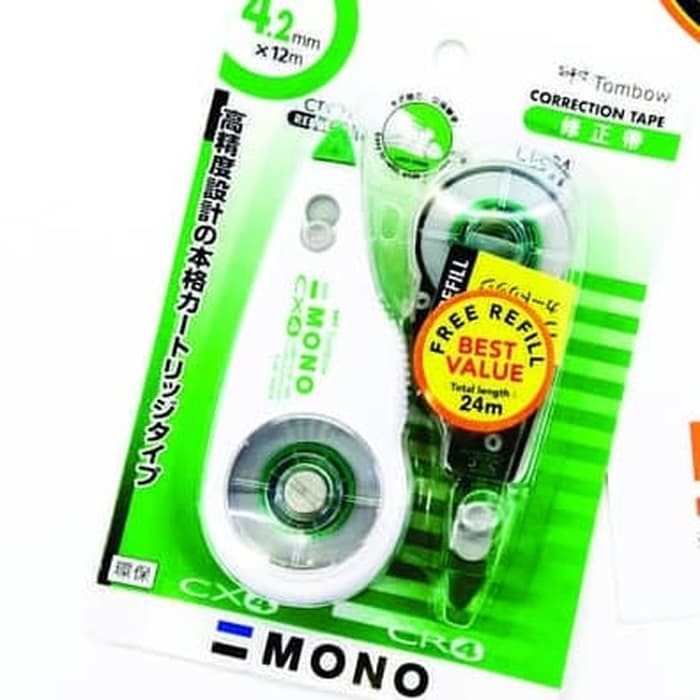 

Refill Tipex Tombow - Correction Tape - Tipex Kenko Correction Tape 4.2Mm X 12M Tombow Mono Tipex