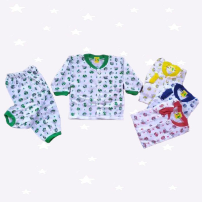 Setelan Baju Tidur Bayi usia 0-12 bulan Lengan Panjang