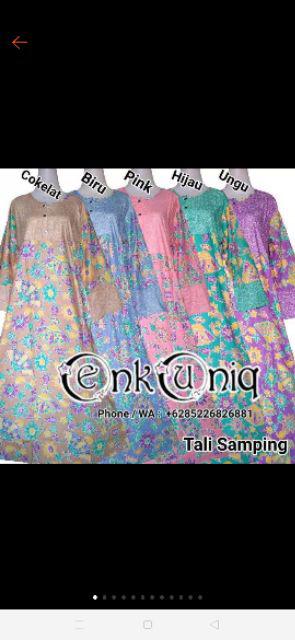 Dress Kancing Busui Muslim Batik Pekalongan Longdress / Daster Resletting Muslim Dkcm001
