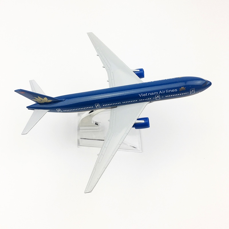 Model Pesawat Terbang Vietnam Boeing B777 B777 Bahan Metal Alloy Dengan Display Stand