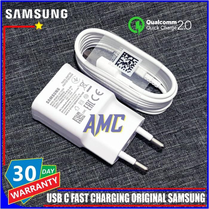 Charger Samsung A20s A30s A50s ORIGINAL 100% Fast Charging USB C - Hitam