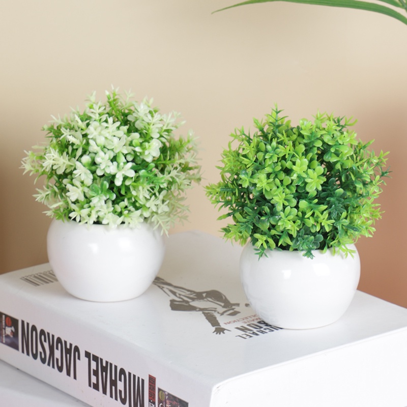 Aonez bunga hias bunga artificial murahbunga mini hiasan tanaman kaktus hias dengan pot-6