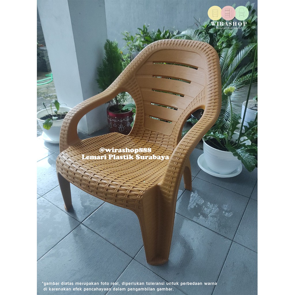 Kursi Santai Rotan Olymplast OL 509 (Kursi saja)/ (kursi set meja) Kursi Plastik Olymplast