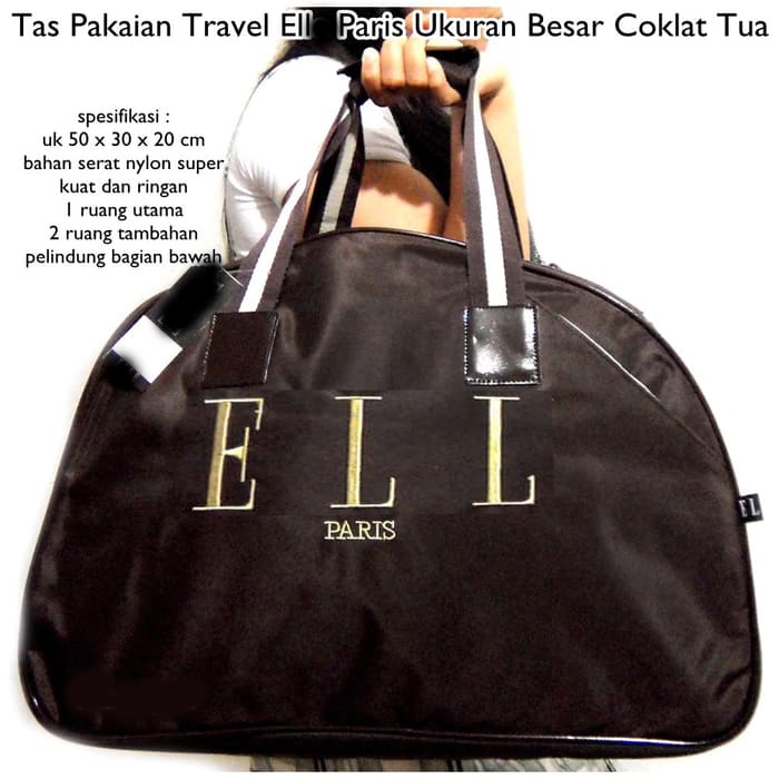 PROMO TERMURAH FREE ONGKIR !! Travel Bag Tas Koper Jinjing Pakaian Coklat BESAR