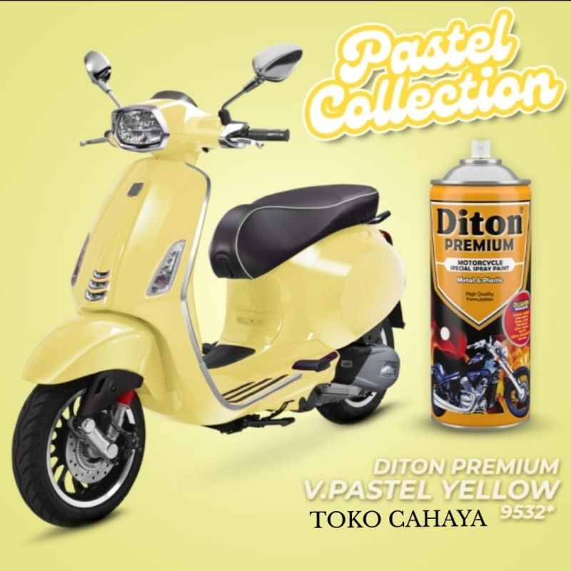 DITON PREMIUM CAT SEMPROT TAHAN BENSIN 400CC  9532 PASTEL YELLOW