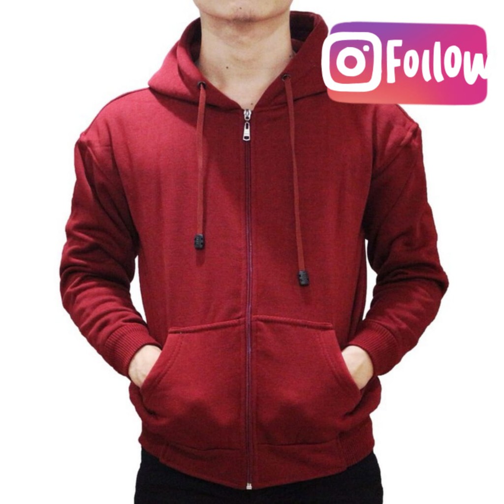 ZIPPER HOODIE POLOS UNISEX - ATASAN TEBAL PREMIUM