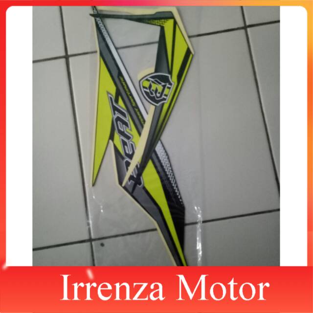 Stiker striping honda beat cbs 2019 hitam hijau