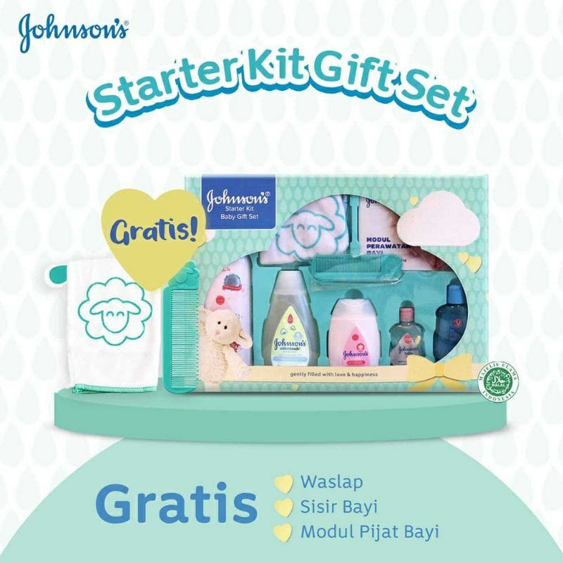GIFT BOX JOHNSON'S BABY/ PAKET PERAWATAN BAYI/ BEDAK BAYI
