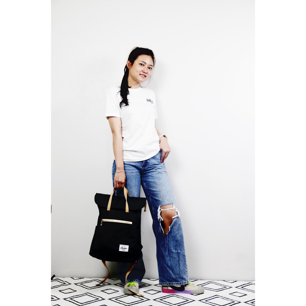 LM 02 Tas Ransel Backpack gendong distro Bag pack wanita sekolah waterproof Luckme-5