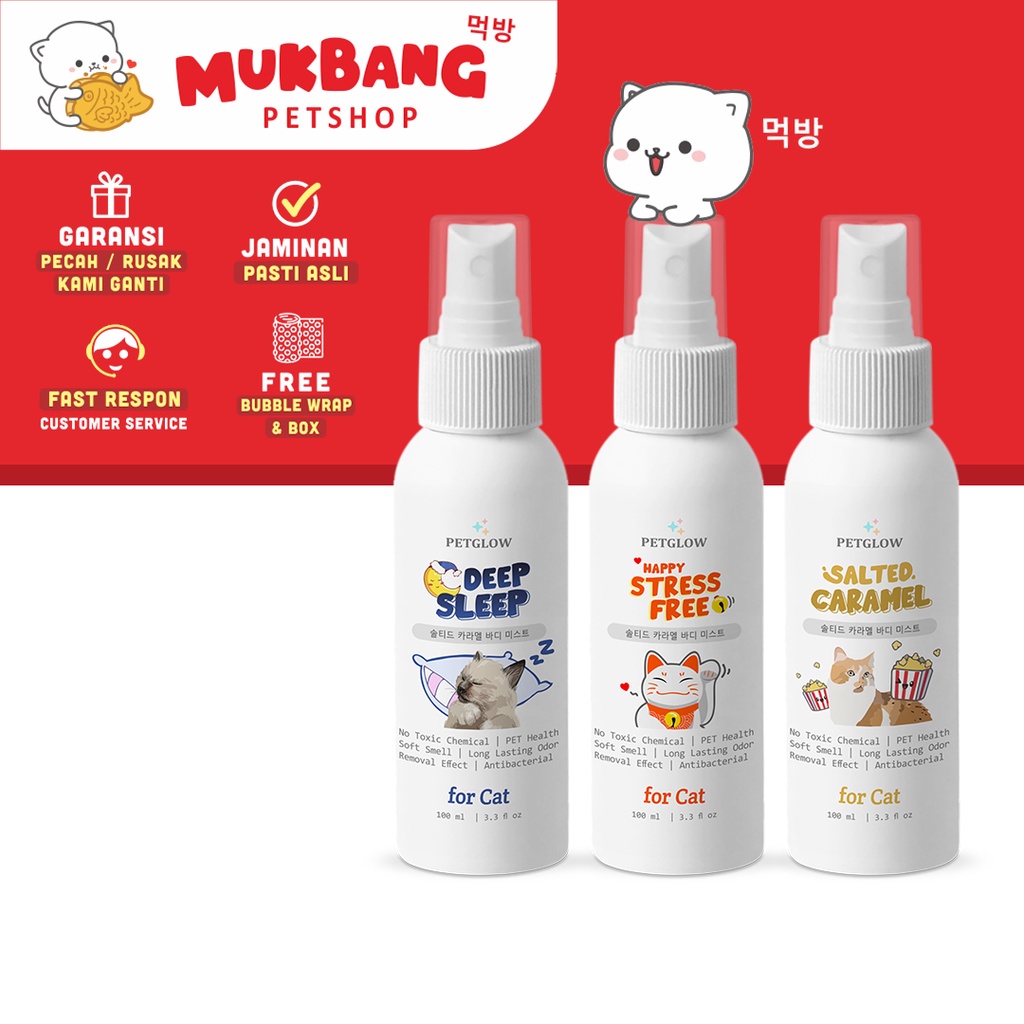 Parfum Kucing Body Mist Grooming Kucing Premium Pet Parfume For Cat Pencegah Rambut Rontok Antibacterial Spray Anti Jamur Pelembut Bulu Kucing Pewangi Kucing Kitten Adult by Petglow