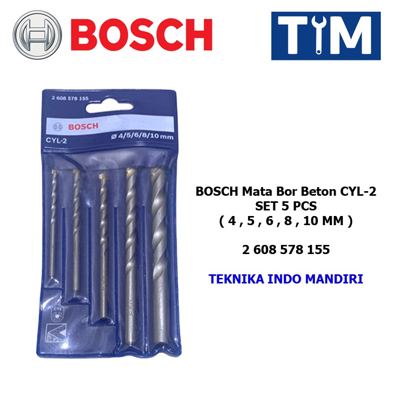 BOSCH Mata Bor Beton Set 5 PCS CYL-2 / Mata Bor Massonry 5 PCS