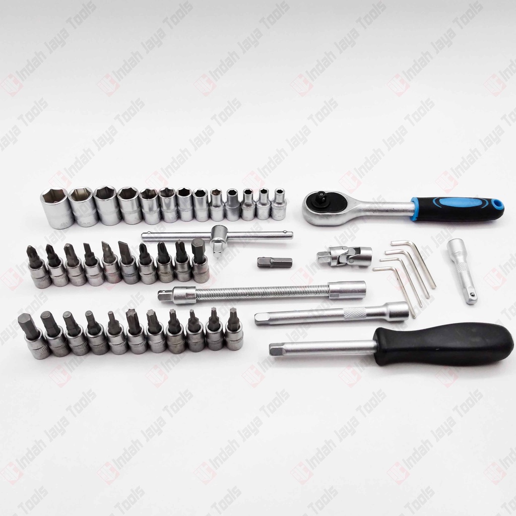 BENZ BZ-9846 Kunci Sok Set 46 Pcs 1/4&quot; Mata Obeng Socket Sock Motor