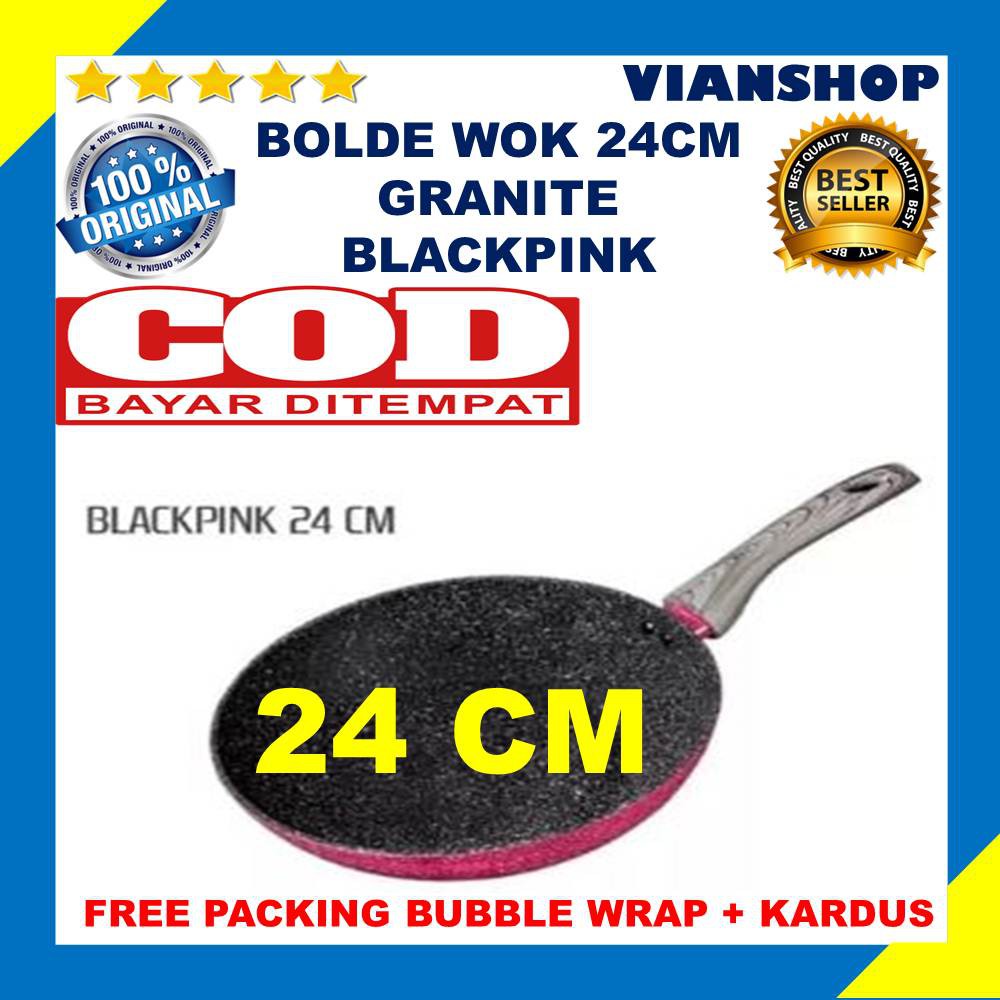 Panci Bolde Pan Blackpink Granite Ceramic Coating Granit 