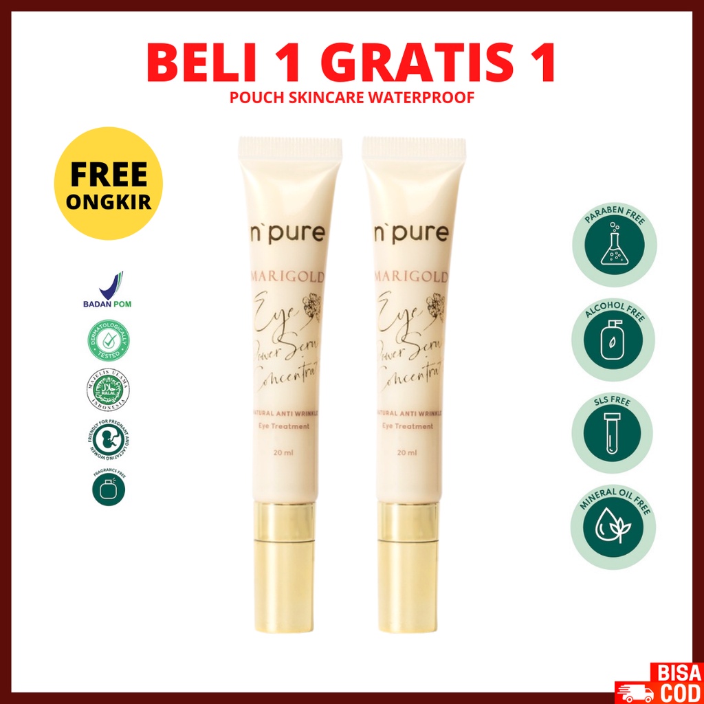 [ FREE GIFT ] NPURE Eye Power Serum Concentrate Marigold Series, Eye Cream Npure Original BPOM