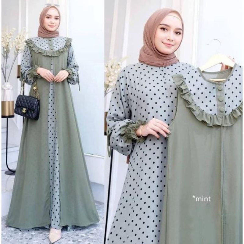 Kimiko gamis setelan dress inner fashion muslim