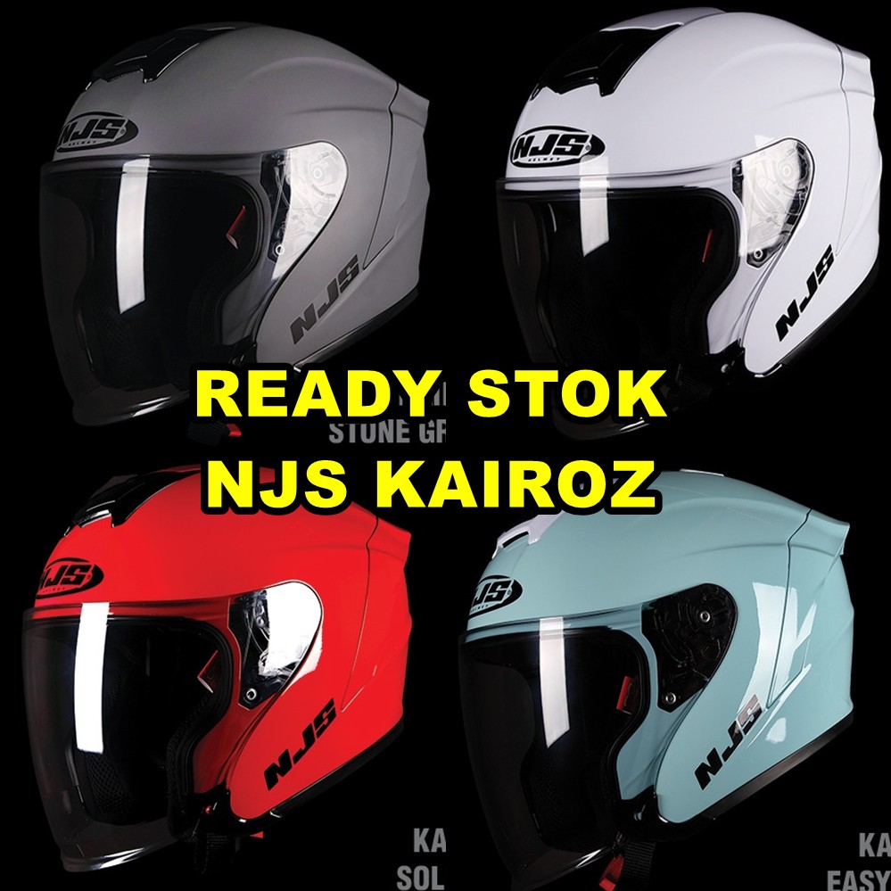 Helm NJS KAIROZ READY STOCK Half Face Helm NJS Kairoz-3