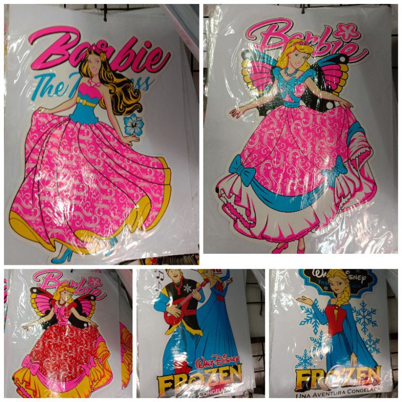 

Stiker Kartun/Barbie/Frozen ukuran 22cm x 30cm