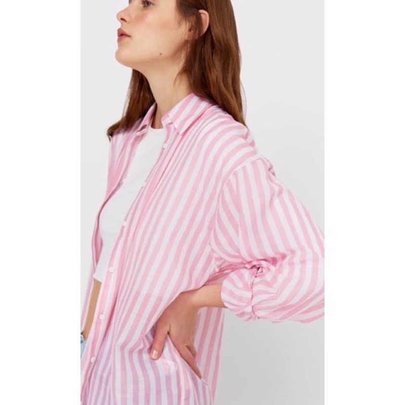 Cotton Striped Shirt by hnm original 100%