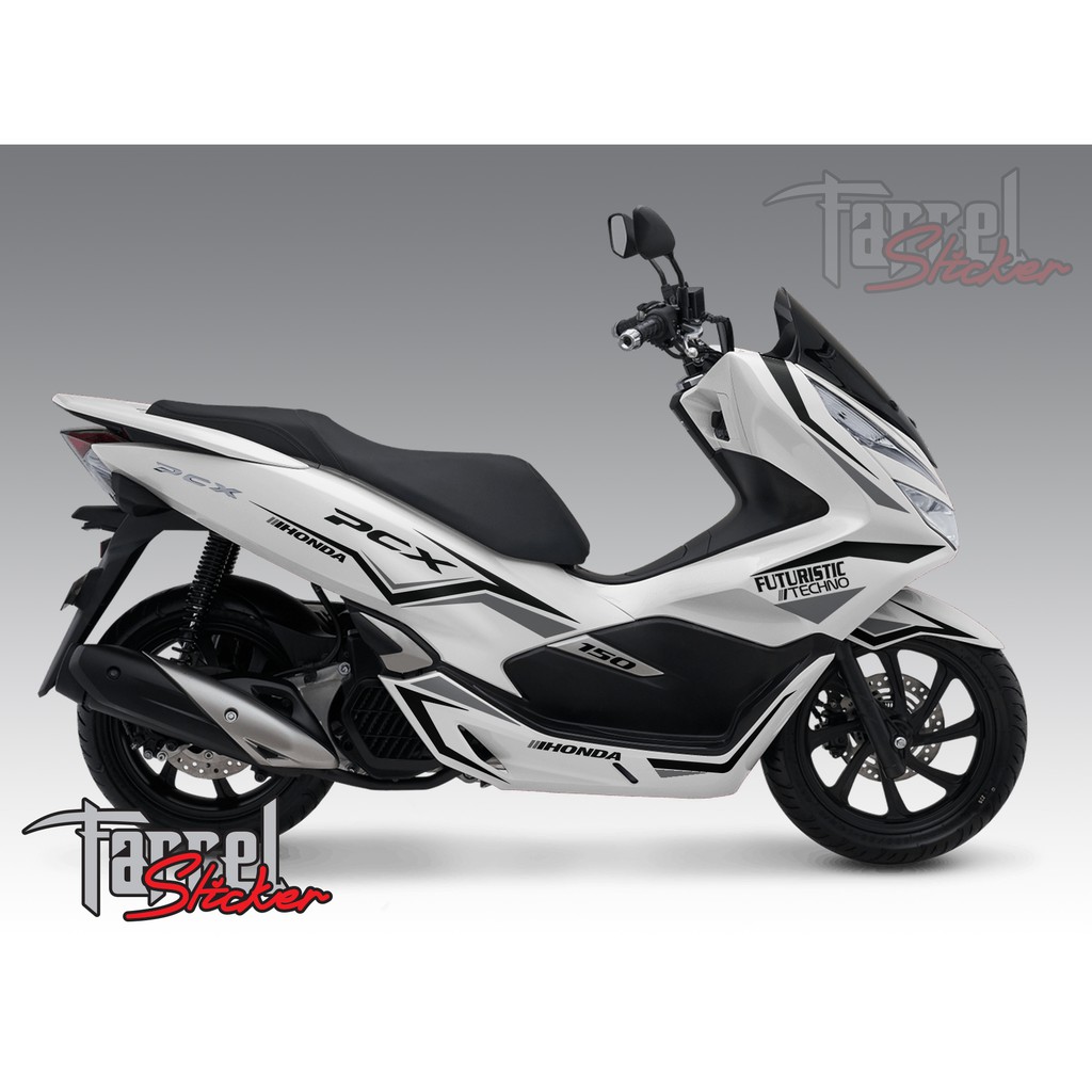 Stiker pcx sticker stripping pcx WHITE  ft-03