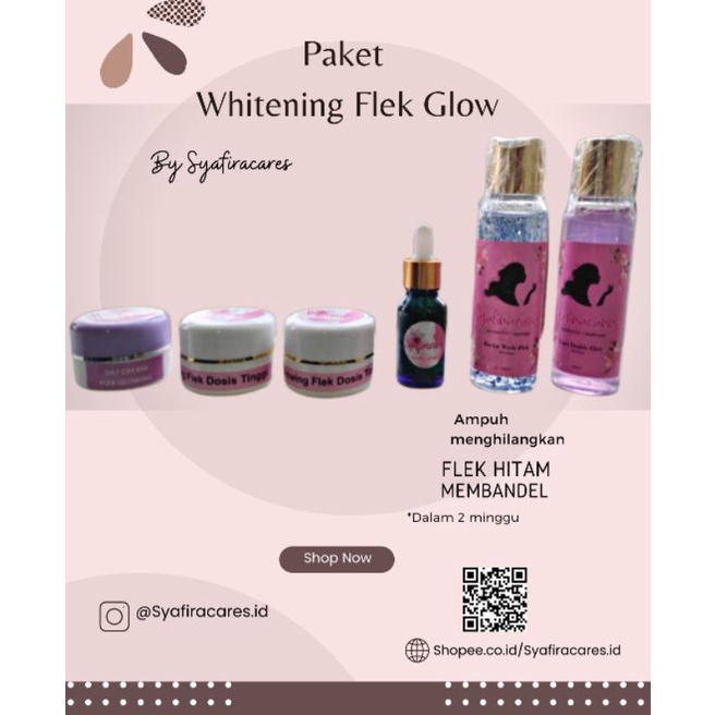 Paket Whitening Flek Cream Syafiracares