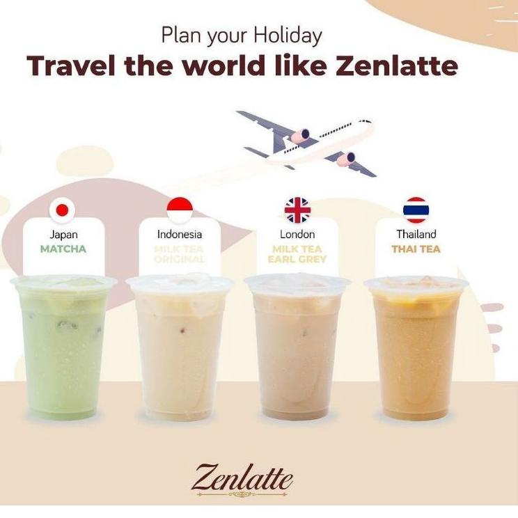 

6.6 HARGA GROSIR Zenlatte Matcha; Thai Tea; Milk Tea Earl Grey;Milk Tea Original murah