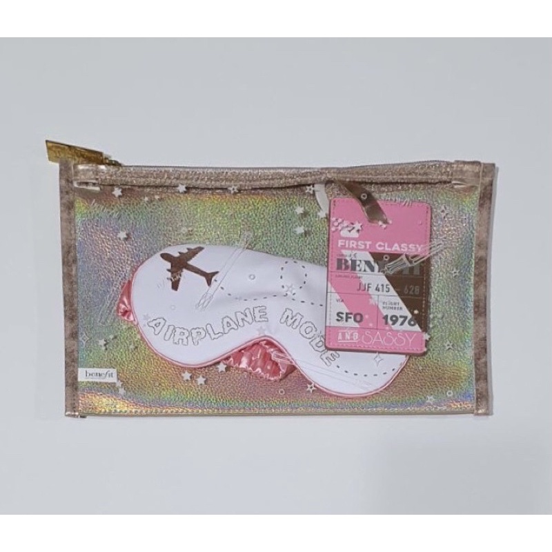 Benefit Pouch - Benefit Traveling Eye Sleep Mask - Benefit Bag Tag