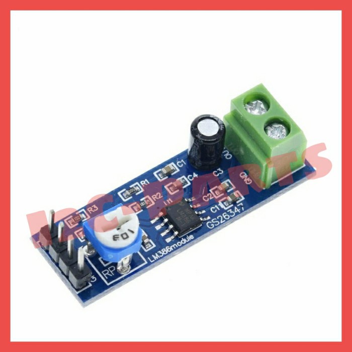 LM386 Audio Amplifier Module 200x 5V-12V Input with Adjustable Volume