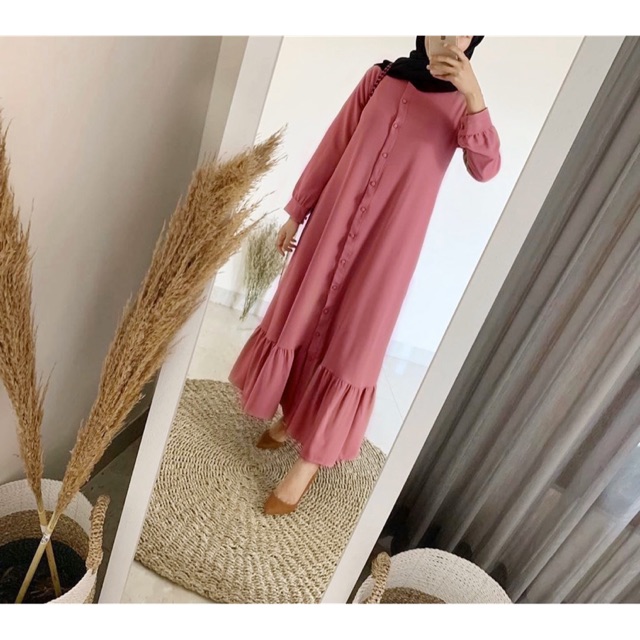 Gamis dusty randa / maxy casual