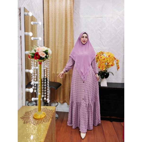 Gamis Azzahra Syar'i original  Feel Pretty Feel Classy