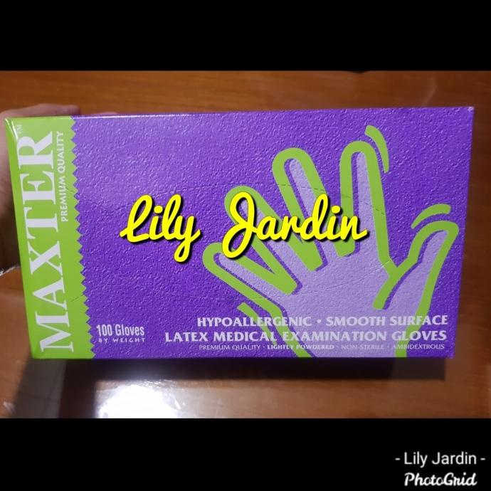 >>>>>] Maxter Latex Examination Gloves / Sarung Tangan / Handscoon - 100 bh