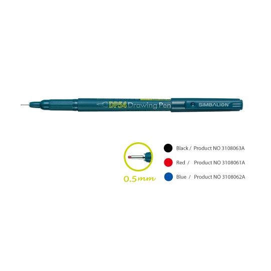 

Drawing Pen Simbalion Merah Satuan/ Spidol Gambar 0.5-0.8