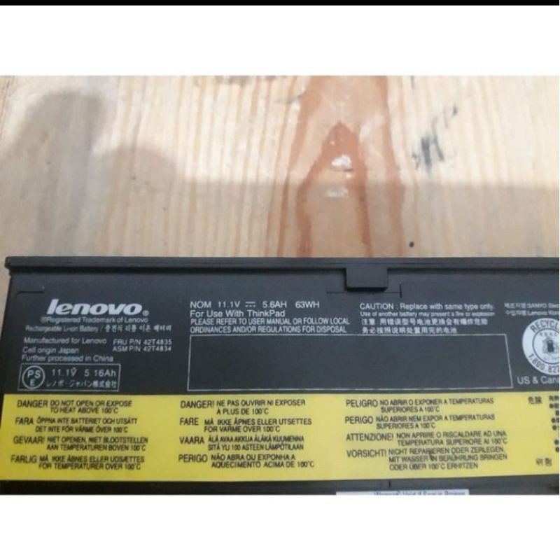ORIGINAL BATRE Baterai Lenovo Thinkpad X200 X200s X201 X201i