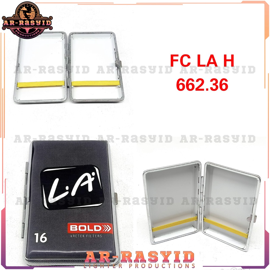 Tempat Kotak Rokok Kaleng Motif LA bold 662-36