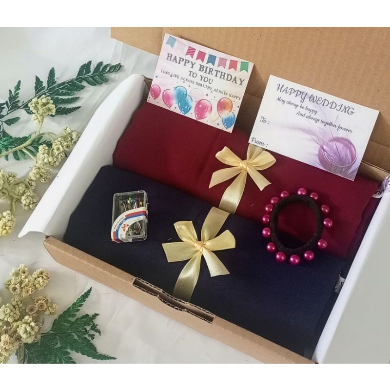 

Hijab gift box hampers 2 Bella square termurah terlengkap bingkisan kado hadiah