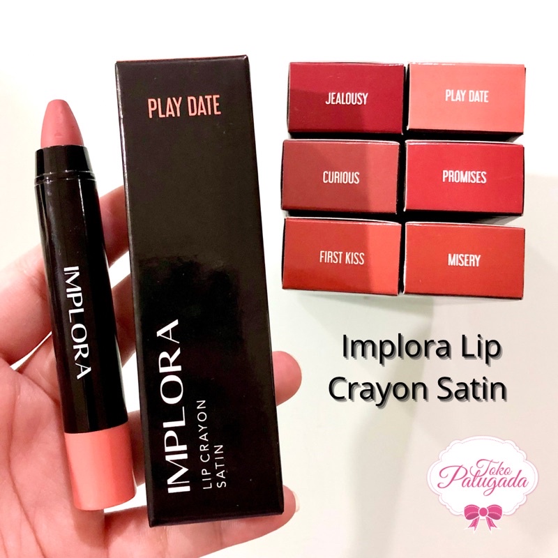 [BISA COD] Implora Lip Crayon Satin - Lip Satin Implora - Lipstik Implora