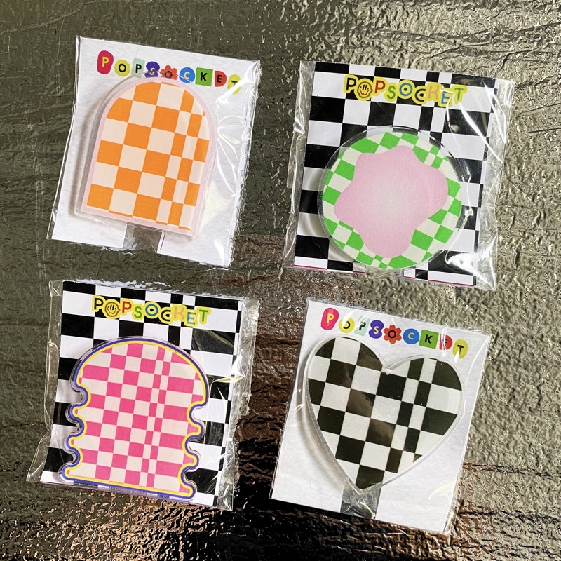 Acrylic Popsocket checkered edition by Yeele