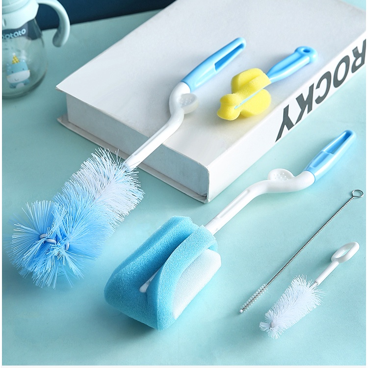 Sikat botol susu bayi/Sikat botol/Set sikat cangkir/Sikat dot baby botol susu (B131-136)