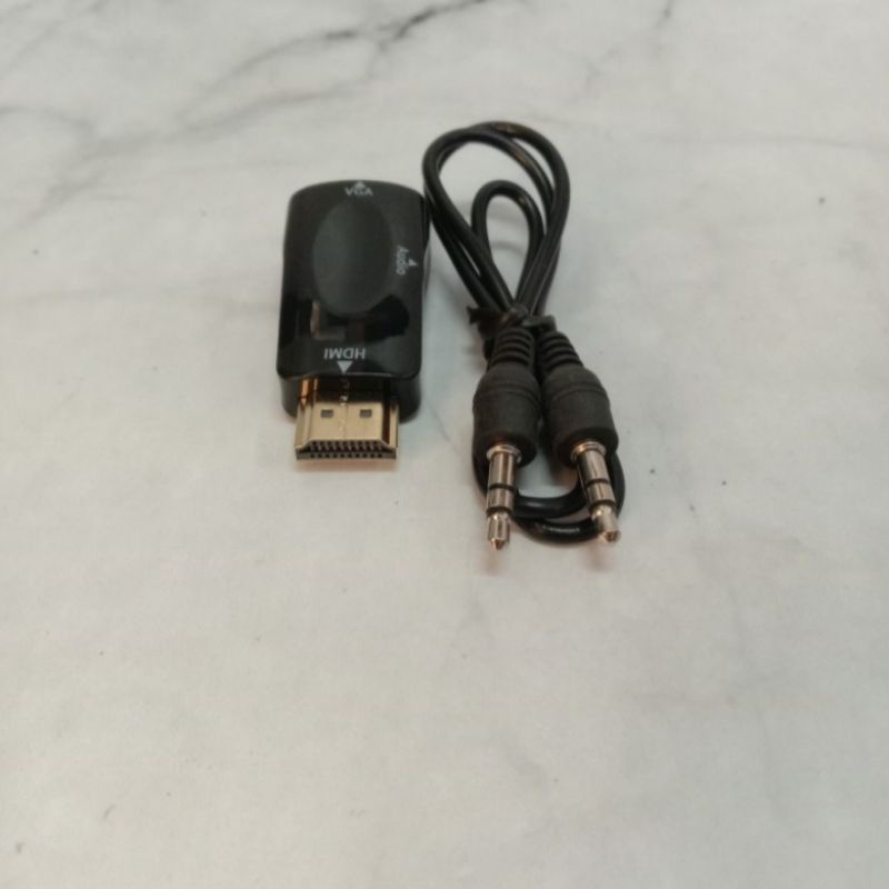 Converter  To Vga Dongle+audio/Converter Hdmi To VGA Dongle