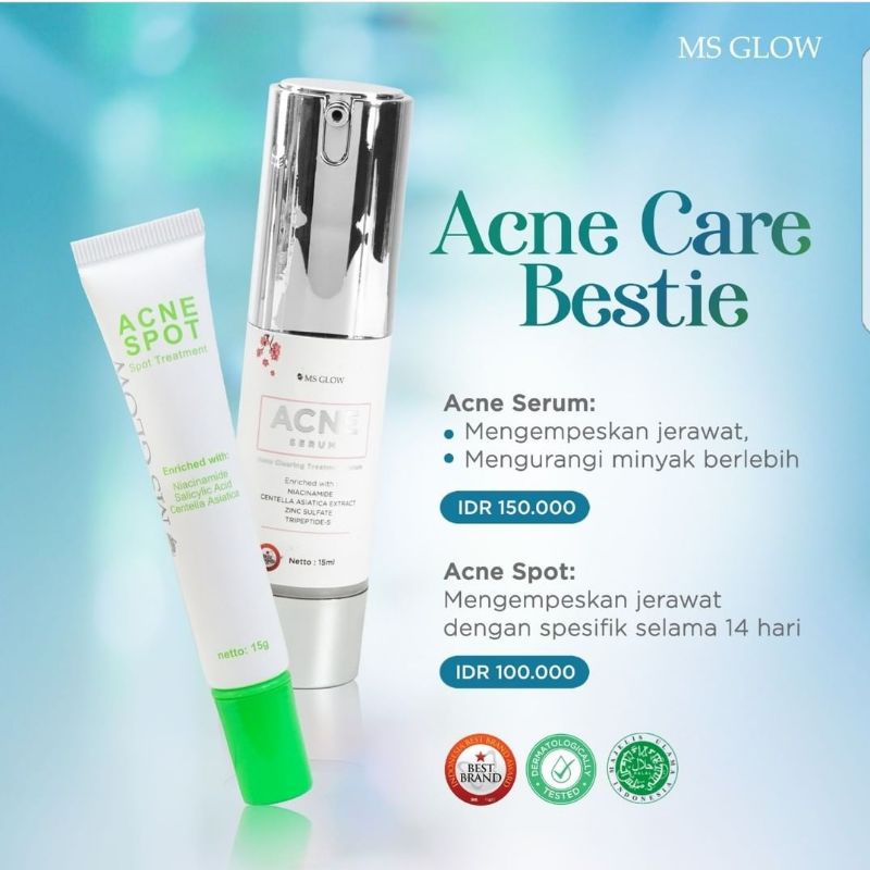 Serum acne 15 ml+Acne Spot treatment MS GLOW