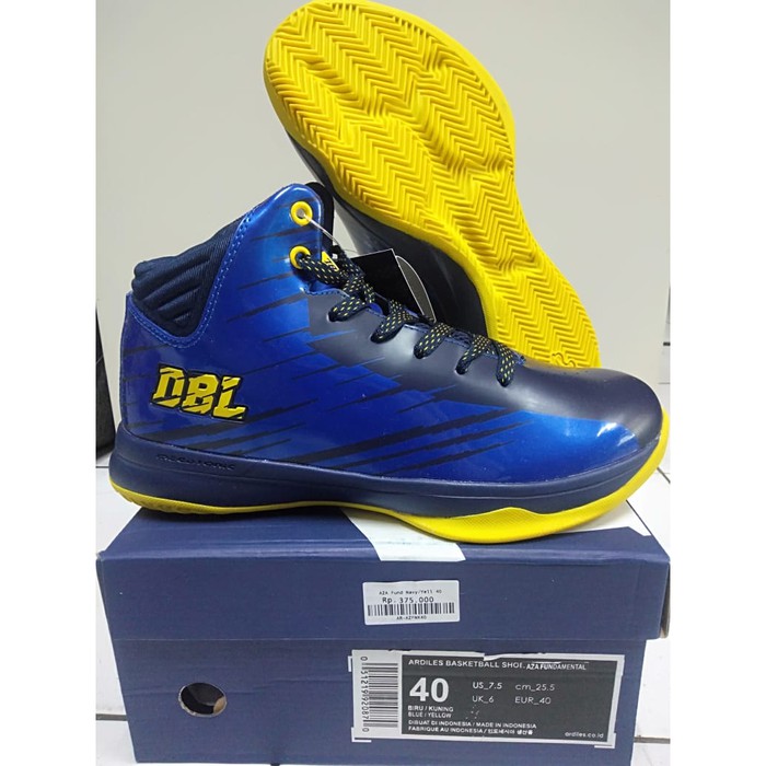 DBL Ardiles AZA FUNDAMENTAL 2 II Sepatu Olahraga Basket Pria ORIGINAL - Black citroen