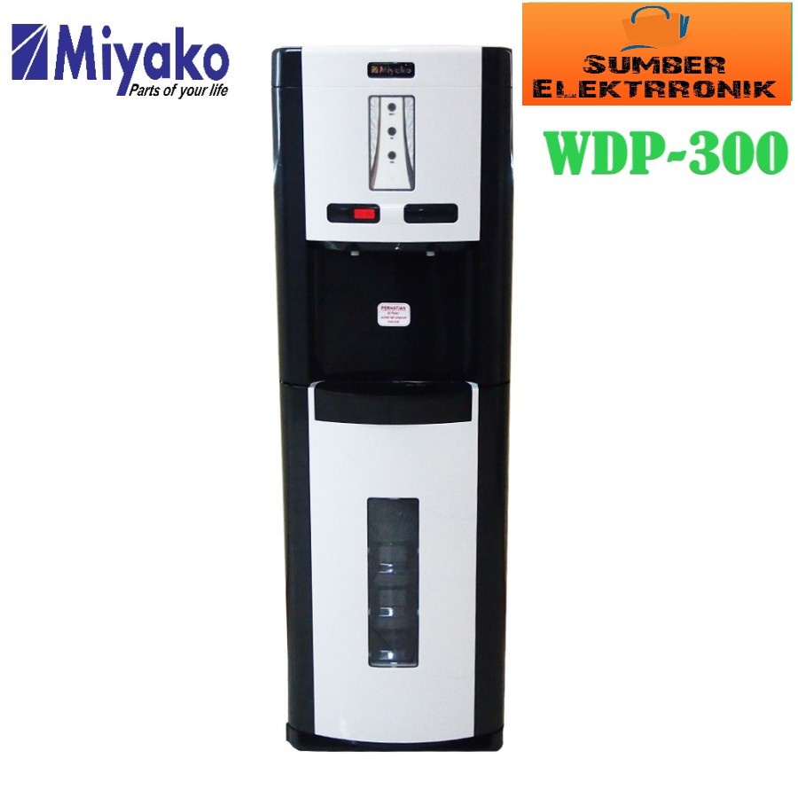 Dispenser Miyako WDP 300 (Galon Bawah) [Hot &amp; Cool]