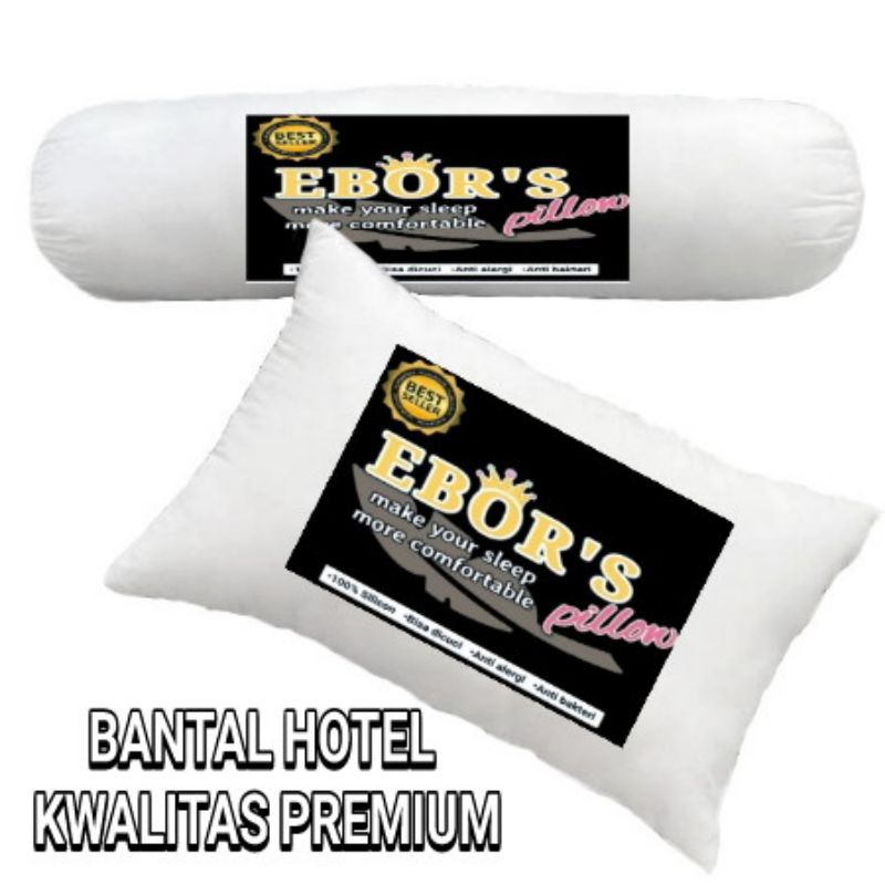 Bantal hotel PREMIUM 100% isi silicon   ukuran besar ada resleting bisa dicuci