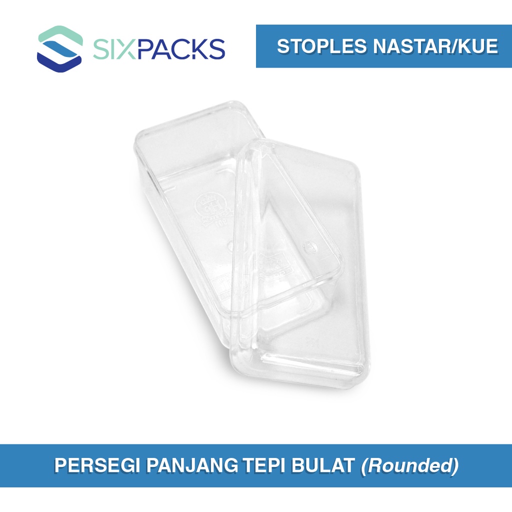 Toples Mika Persegi Panjang / Toples Kue Kering/ Nastar 350 gram