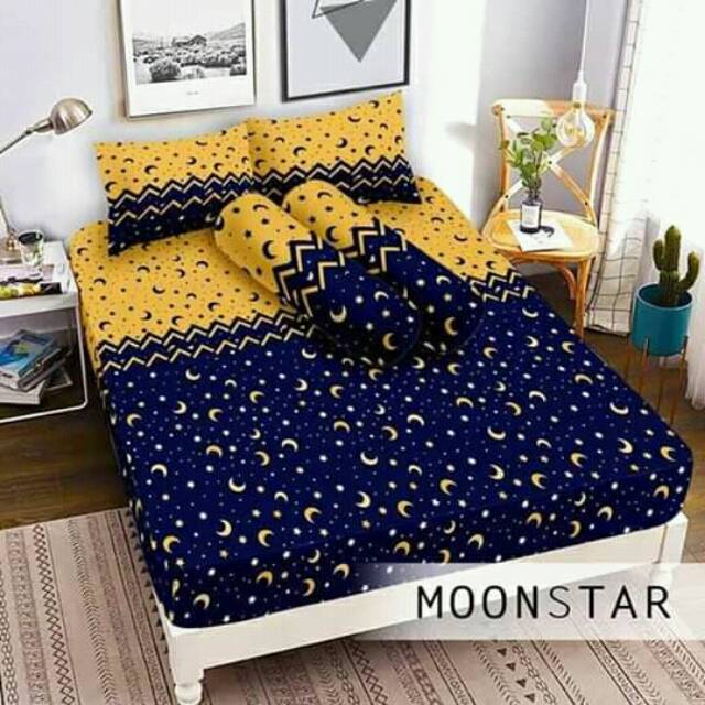 Sprei Motif Bulan Bintang 160x200